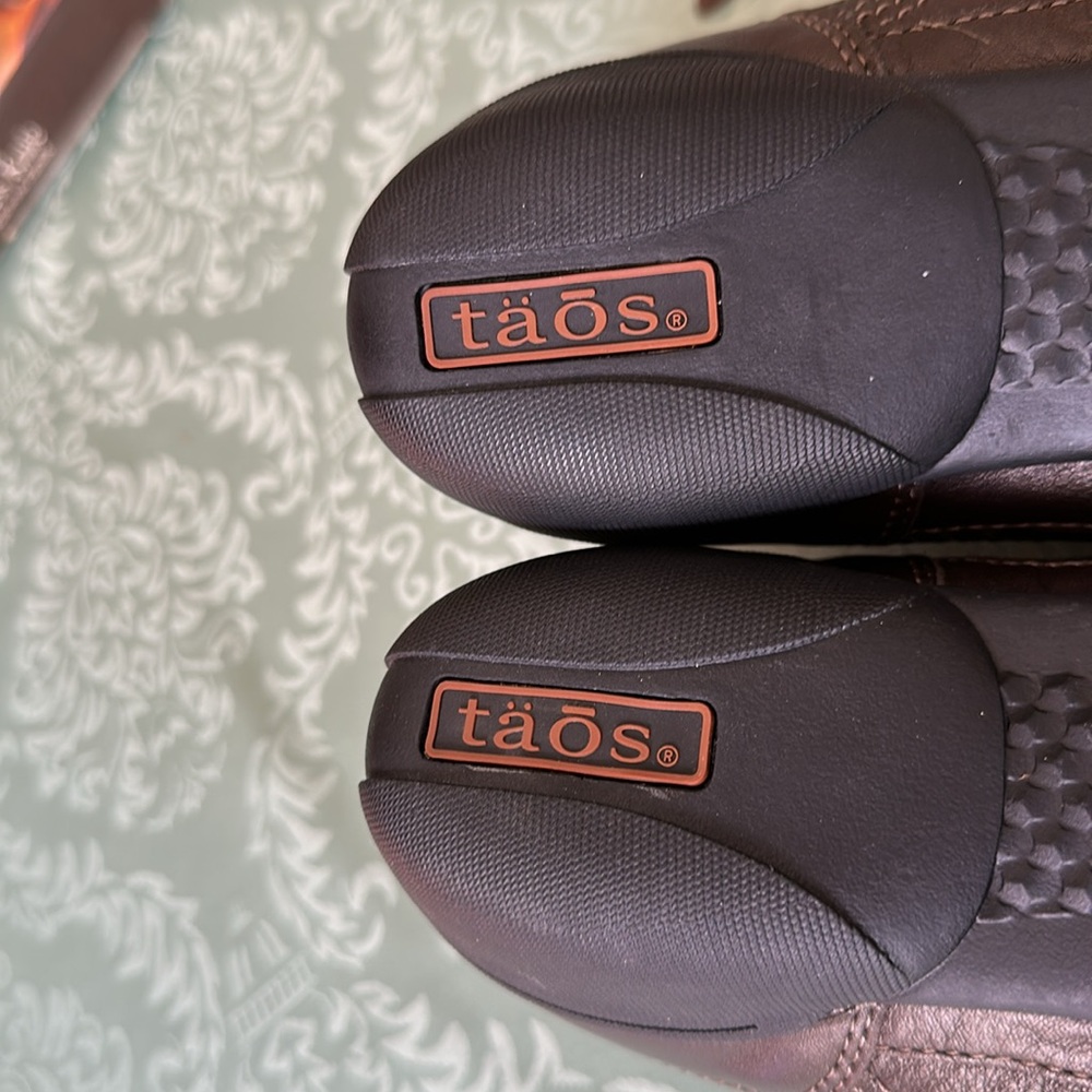 Taos Sneakers Womens Steady Brown 9 Leather Walking Shoe‎ Comfort Casual - Picture 7 of 8